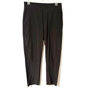 Athleta Black Brooklyn Mid-rise Ankle Utility Cargo Jogger Pants 12